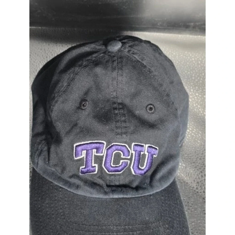 TCU Horned Frogs 47 Brand Dad Hat Mens Black Adjustable Strapback Baseball Cap